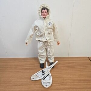 1964 Hasbro GI Joe Action Soldier with Ski Patrol Mountain Troops Gear Snowshoes